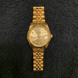 Designer inspired 36mm gold datejust